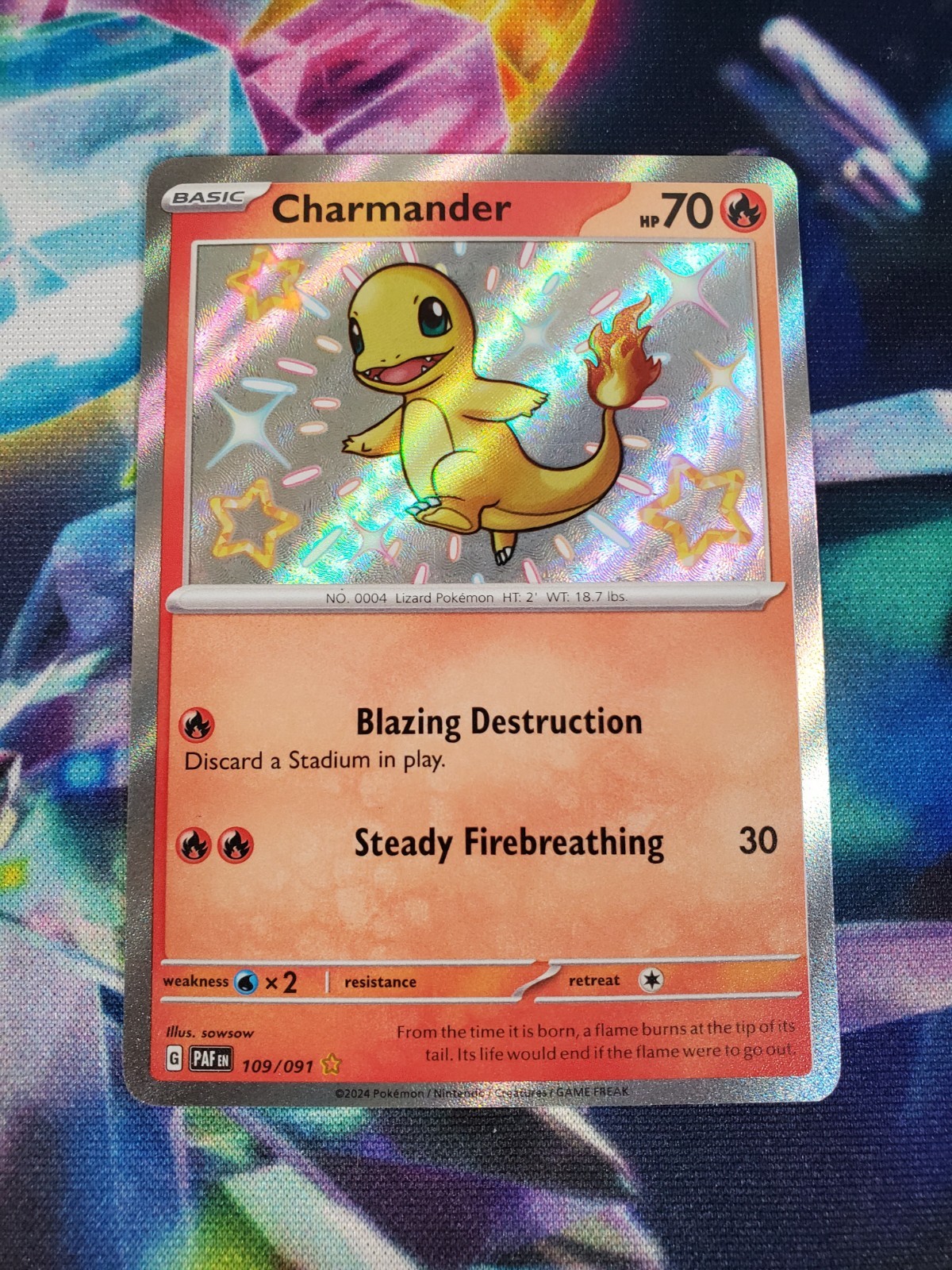 Charmander 109/091 Sv: Paldean Fates Holo