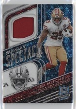 2022 Spectra Sunday Spectacle Neon Blue Prizm 47/60 Elijah Mitchell Eli 1cx3