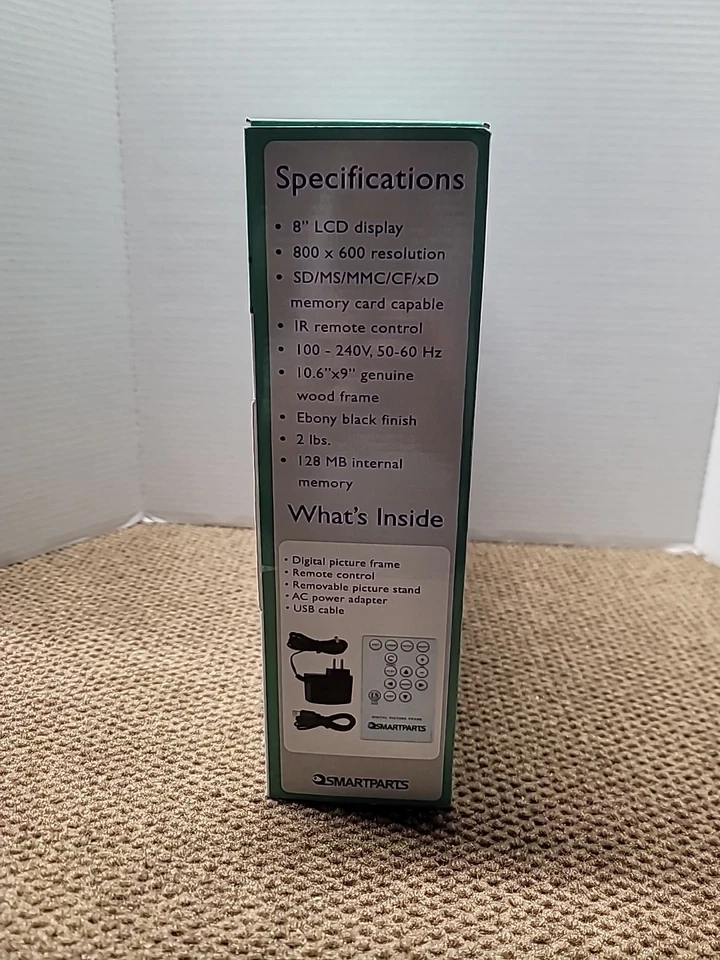 Smartparts SP800B 8-Inch Digital Picture Wood Frame - Image 2 of 4