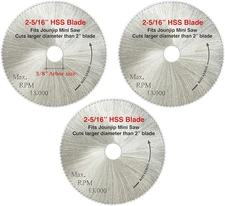 JOUNJIP 2 5/16" HSS Saw Blades - Fits Most Mini Miter Cut off Saw Chop Saw and B