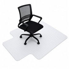 Office Chair Mat for Hard Floors 36x48 Clear PVC Desk Floor Protector