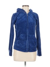 Merona Women Blue Zip Up Hoodie M