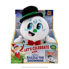 THE ELF ON THE SHELF SANTAVERSE AVSNOWMAN RAZZLE THE SNOWMAN PLUSH BOOK- NEW 
