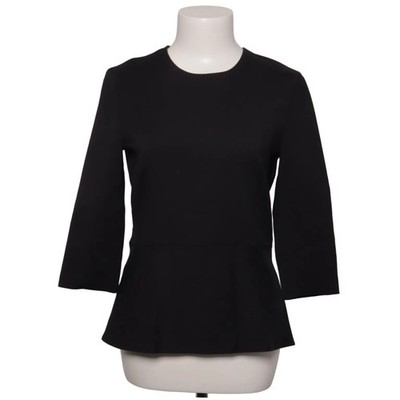Strenesse Blue, Peplum Top, Größe: 40, Schwarz, Baumwolle/Elasthan/Polyamid #Gfu