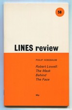 Philip Robin Fulton HOBSBAUM / Robert Lowell The Mask Behind the Face 1st ed