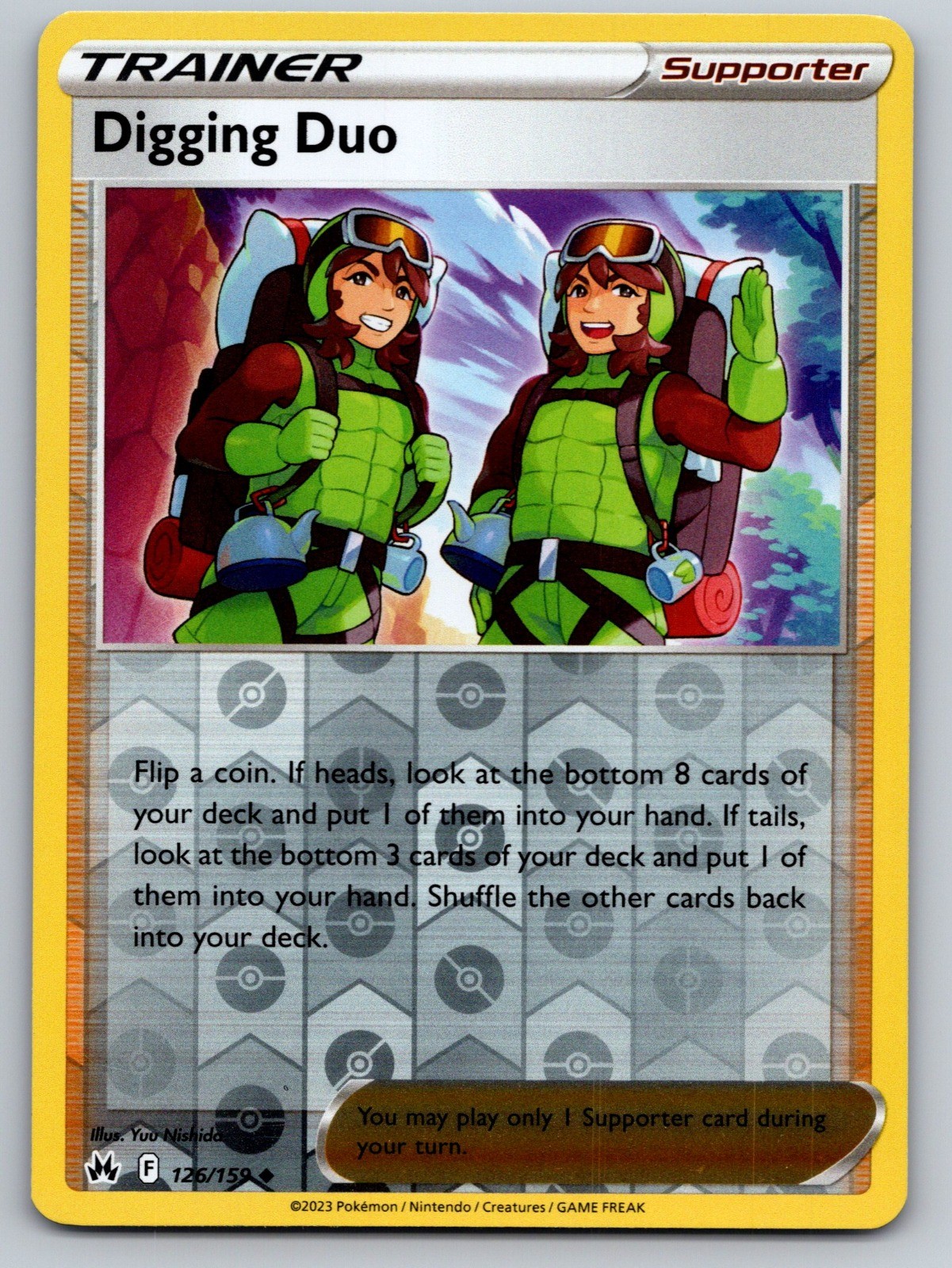 Digging Duo Reverse Holo Uncommon SWSH: Crown Zenith 126/159 NM