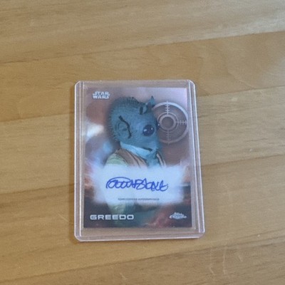 Topps Star Wars Chrome 2025 Greedo Autogrammkarte Paul Blake Original