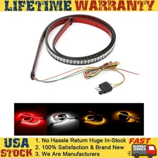 5 MODES 60" 432LED Truck Strip Tailgate Light Bar 3Row Reverse Brake Signal -