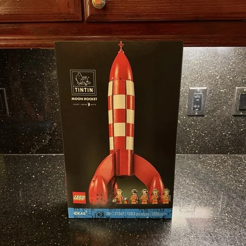 LEGO Ideas 21367: Tintin Moon Rocket - In Hand, New Sealed Complete, Ships Fast