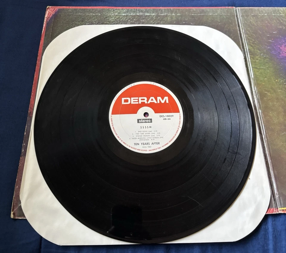 Ten Years After “Ssssh” LP Derum DES 18029 US Monarch Pressing 1969 Gatefold G+ - Image 4 of 4