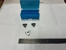 Lot of 3, VARGUS 021-54184, 3IR24UN VK2P, Carbide Threading Inserts, Uncoated