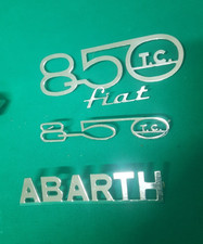 scritte fregio abarth 850tc fiat 600 cofano cruscotto anteriore