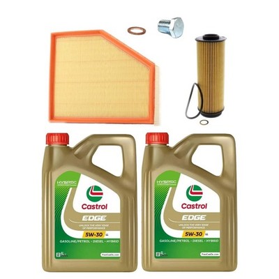 OIL AIR FILTER SERVICE KIT 8L CASTROL LL FOR BMW 840d xDRIVE G14 3.0 2018+
