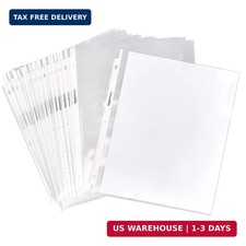 Sheet Protectors for 3 Ring Binder, Heavyweight, Acid-Free, Clear Plastic Sleeve