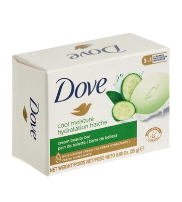 20 Mini Bars Dove Cream Beauty Bar Soap  Cucumber & Green Tea 0.88oz BRAND NEW