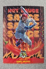 2022 Panini Mosaic - Hot Sauce Bryce Harper #HS-3 Fluorescent Orange Mosaic /99