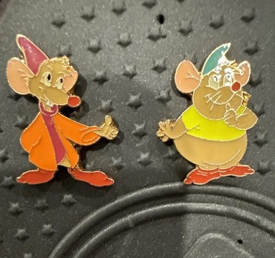 Disney Cinderella 'Dreams Do Come True' Tin Jaq and Gus Gus Mice, 2 Pins, Waffle