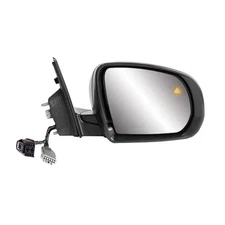 For Jeep Compass 2007-2021 Door Mirror Passenger Side Power Glass Textured Black