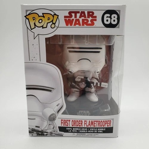 First Order Flametrooper #68 Bobble-Head Star Wars Funko Pop! In Box (READ)