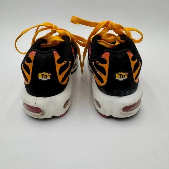 Nike Air Max Plus TN Negro Rosa Naranja Amarillo Zapatos para Correr Juveniles Talla 4Y Foto 2 de 4