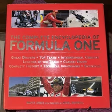 COMPLETE ENCYCLOPEDIA OF FORMULA ONE By Bruce Jones - HC & DJ Nigel Mansell Race
