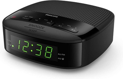 Philips TAR3205/12 Dual Wecker Kompakt UKW Radio Digitalanzeige Sleep Timer