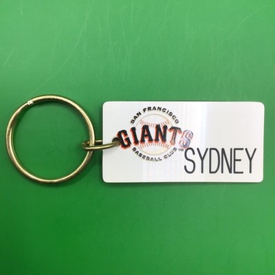 San Francisco Giants team logo engraved name keychain key ring SYDNEY
