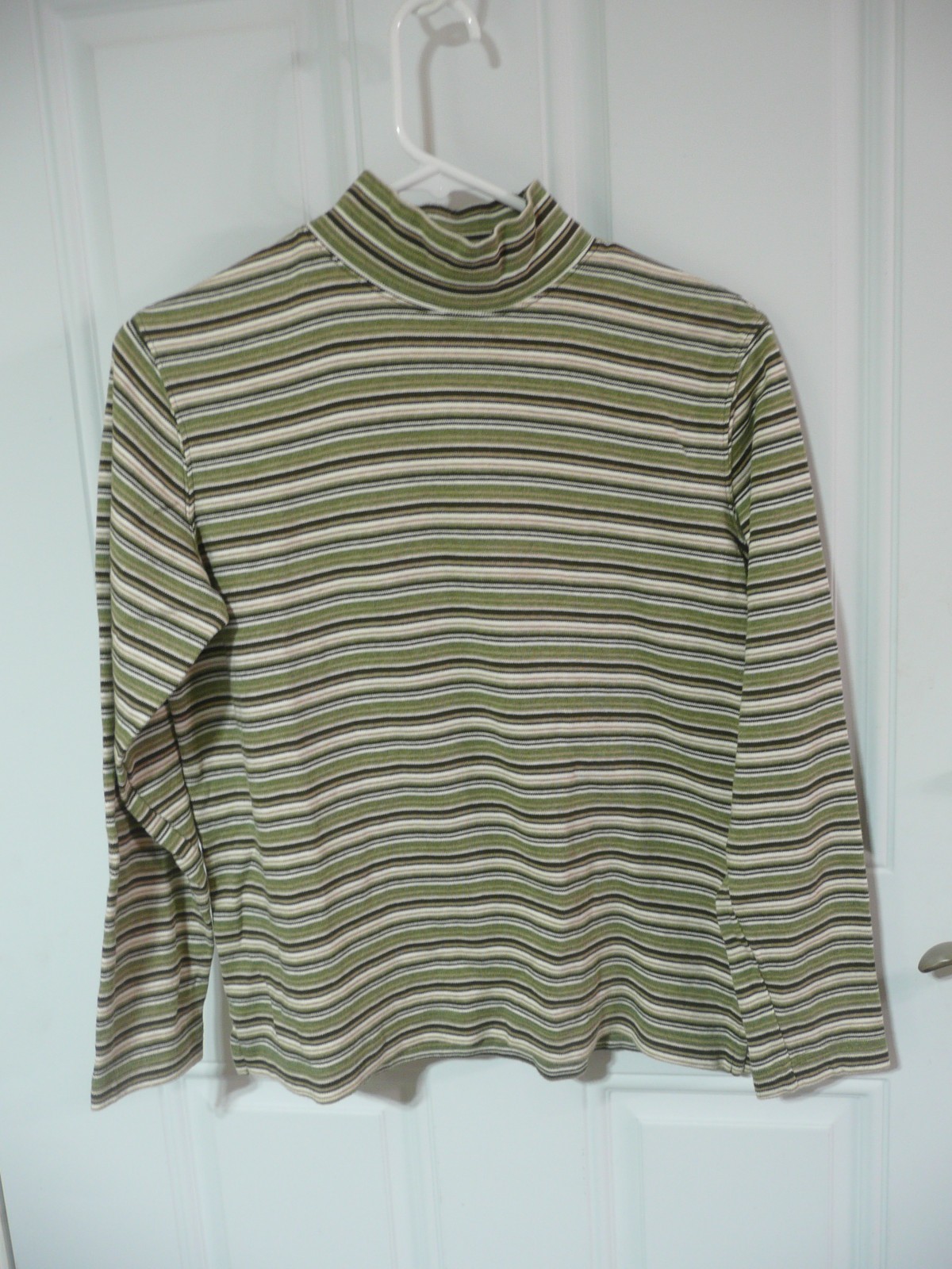 Classic Elements-Multicolor Mock Turtleneck Strip… - image 1