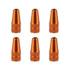 VORCOOL 6 Pcs Aluminum Alloy French Caps for Road Bike Mountain Bike Tyre