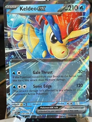 pokemon keldeo card POKEMON KELDEO EX 030/086 DOUBLE RARE HOLOFOIL WHITE FLARE NM CARD