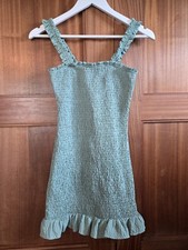 Zara green Smocked dress Size XS  Women 