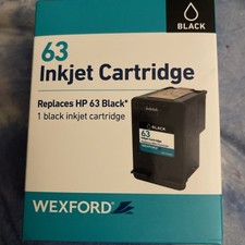 WEXFORD Inkjet Cartridge, Replaces HP 63, Black -1 Ink Cartridges