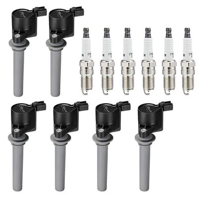 Ignition Coils & Spark Plugs Pack 6 For 1999-2005 Ford Taurus 3.0L DG500 FD502