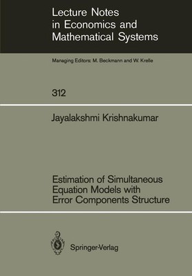 Estimation of Simultaneous Equation Models with Error Components Structure Jayal