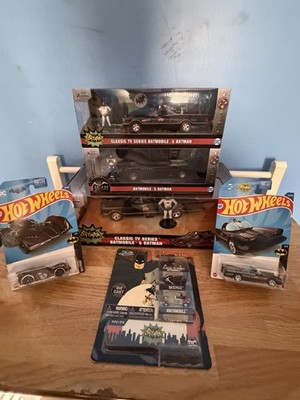 Hot Wheels Jada Nano Diecast Batmobile Batcycle Jokermobile Batman TV Series Lot