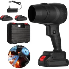 Portable Electric Dry Blower Mini Air Duster Blower Super Fan w/ 2 Battery Power