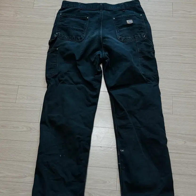 Vintage Carhartt Double-N Work Pants Black 46 Waist 110cm