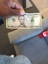 2021 single used five $5 Star Note bill Serial number # QB06256907*