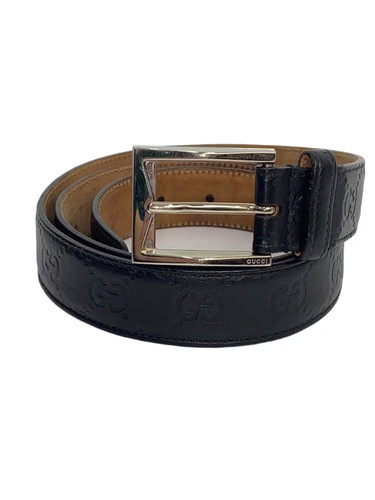 GUCCI belt, black, all-over print, 223901, 1766, 95, 38, interior stains, signs