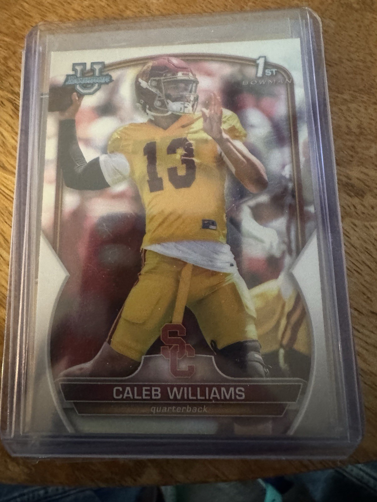 2022 Bowman University Chrome - Caleb Williams #50 Refractor (RC)