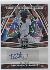 2022 Panini Elite Extra Edition Hidden Gems Black Demetrio Crisantes Auto 13h9