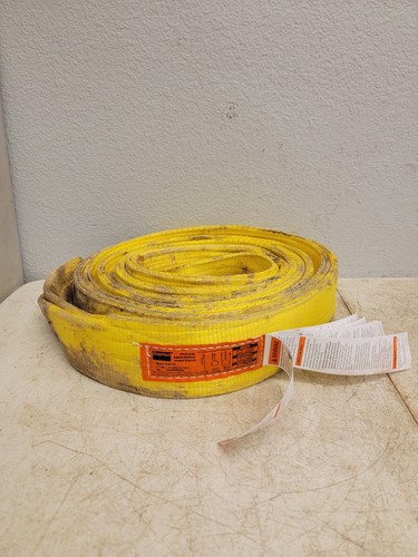 DAYTON Web Sling: Type 3, Nylon, 20 ft Sling Lg, 12 in Eye Lg, 2 Plies 35XF73C