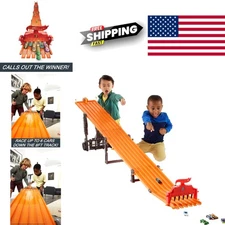 Exciting 6 Lane Raceway with Lights and Sounds for Kids Ages 5 and Up