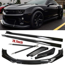 Front Bumper Lip Chin Spoiler Splitter Side Skirt Body Kit For Chevy Camaro Front Bumper Lip Chin Spoiler Splitter Side Skirt Body Kit For Chevy Camaro
