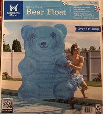 Member's Mark Oversized Inflatable Bear Float - 70"L x 51"W x 11"H