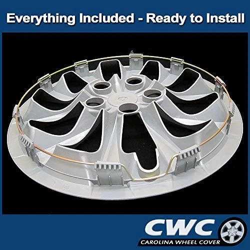 16 Inch Silver Hubcap for 2015–2017 Toyota Camry Durable Replacement Cover - Image 3 of 4