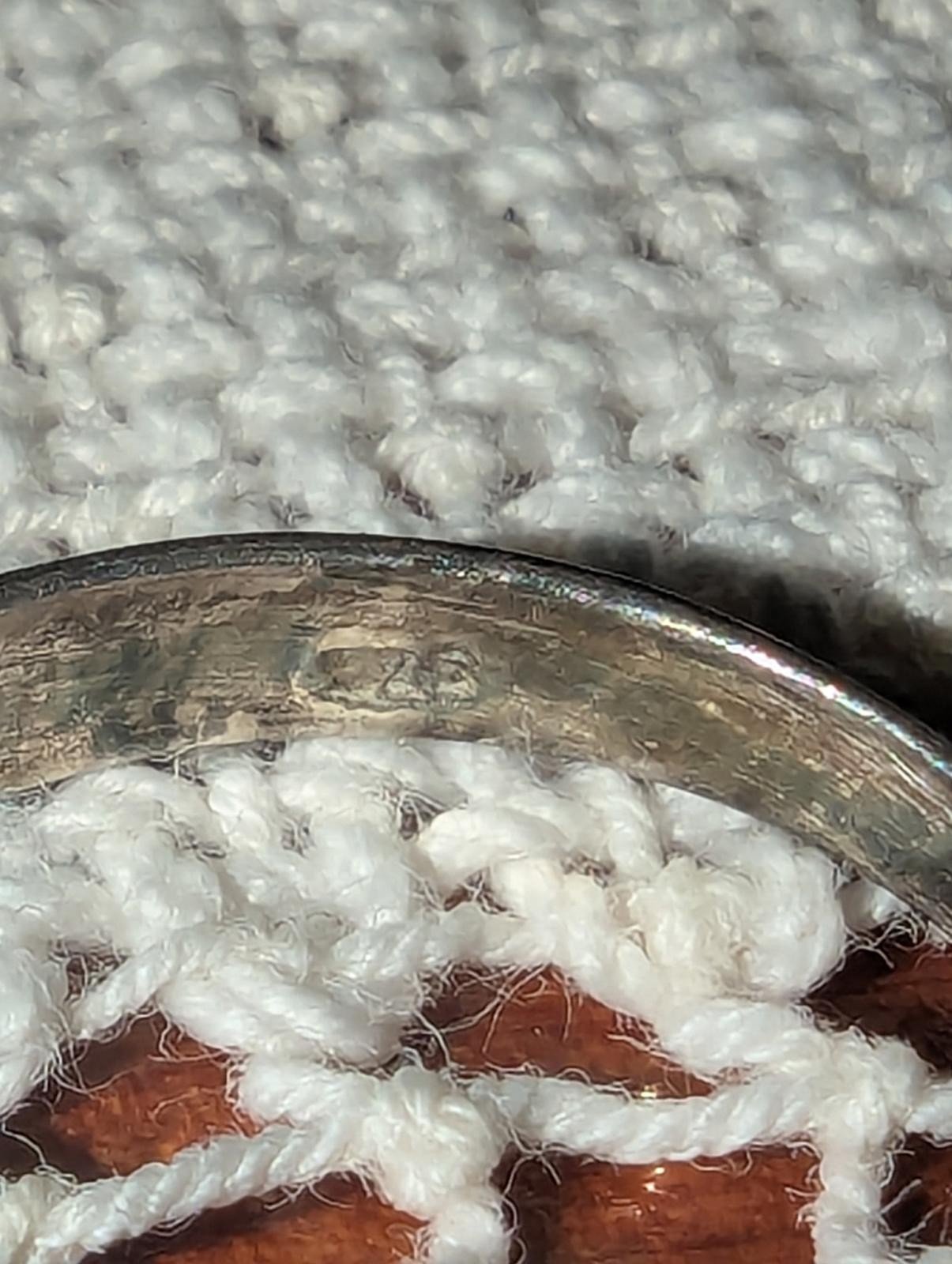 Vintage Silver Adjustable Ring with Square Clear … - image 6