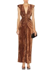 Ronny Kobo Women Hayley Dress Basic Caramel S