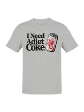 Officially Licensed Diet Coke I Need A Coke Men's T-shirt
