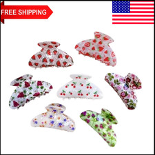 Acrylic Hair Claw Clip Flower Fruit Hair Clamp Hair Accessory for Women Girls